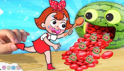 吃瓜啦儿歌视频,欢快旋律中的夏日清凉之旅